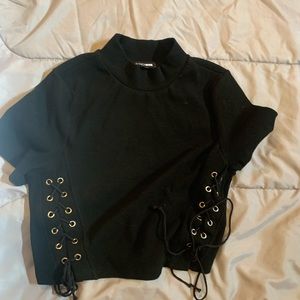 Turtle neck crop top